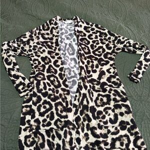 Amaryllis Animal Print Cardigan